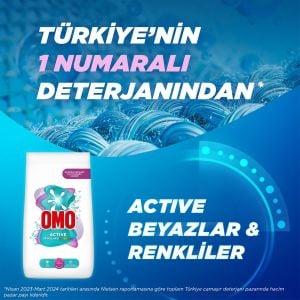 Omo Active Beyazlar & Renkliler Toz Deterjanı 9 KG