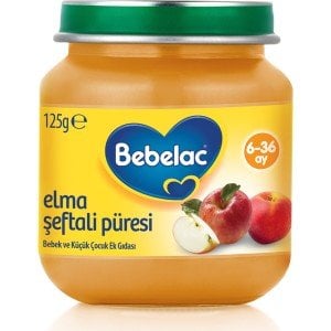 Bebelac Kavanoz Maması Şeftali Elma Püresi 125 gr