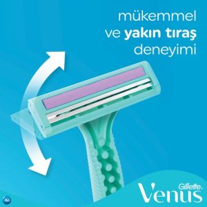 Gillette Simply Venus 2 Basic Kullan At Kadın Tıraş Bıçağı 4