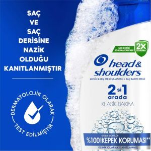 H&S Şampuan Klasik Bakım 2in1 330 Ml