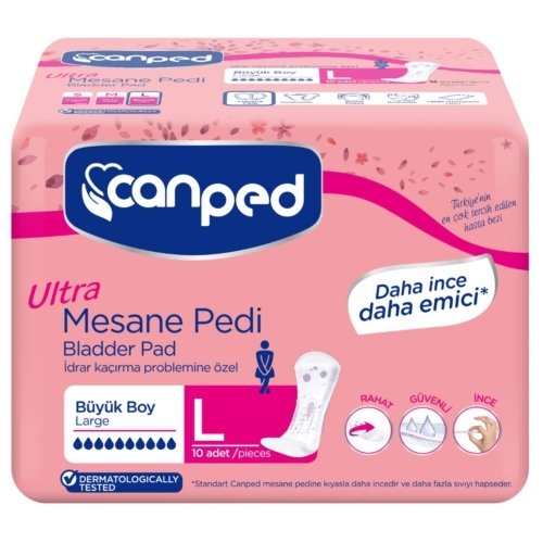 Canped Mesane Pedi Ultra Büyük 10'lu