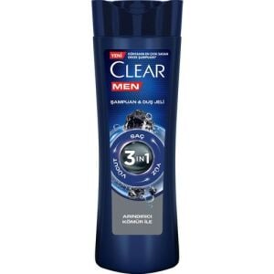 Clear Arındırıcı Kömür 3'in 1 Saç Yüz Vücut 350 Ml