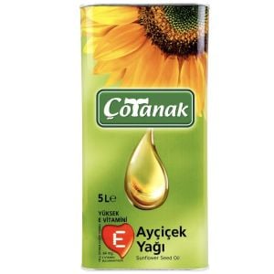 S Çotanak Ayçiçek Yağı 5 Lt Teneke