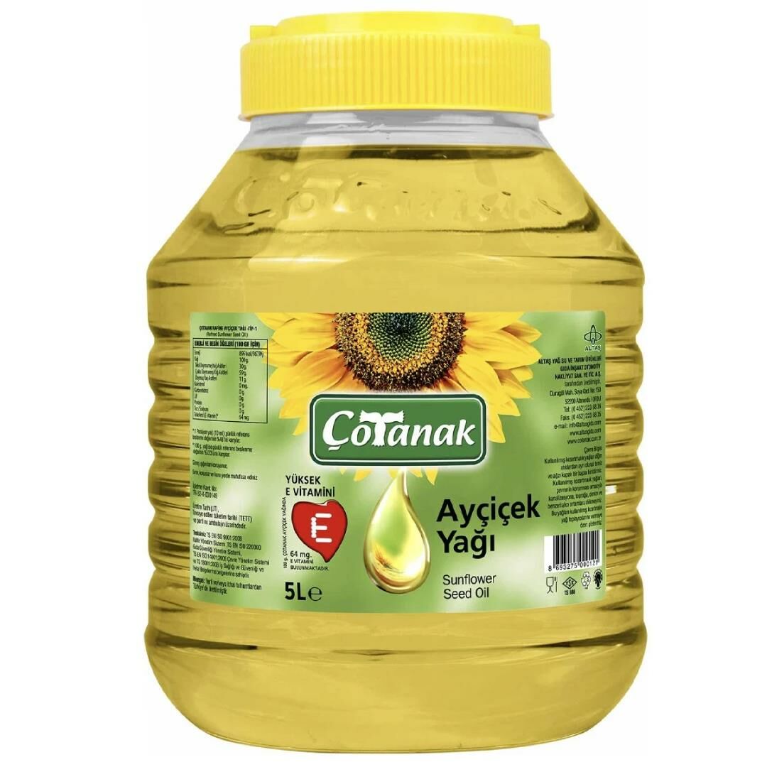 S Çotanak Ayçiçek Yağı 5 Lt Pet