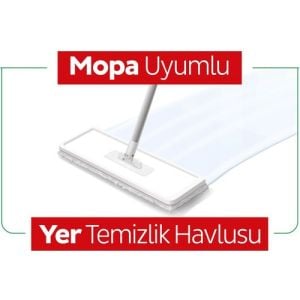 Sleepy Easy Clean Arap Sabunu Katkılı Mopa Uyumlu Yer Temizlik Havlusu 50 Yaprak