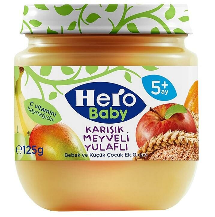 Hero Baby Karışık Meyveli Yulaf  120 Gr