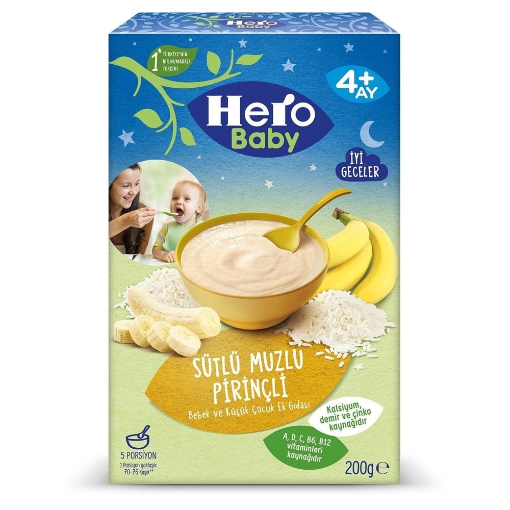 Hero Baby Sütlü Muzlu Pirinçli 200 gr