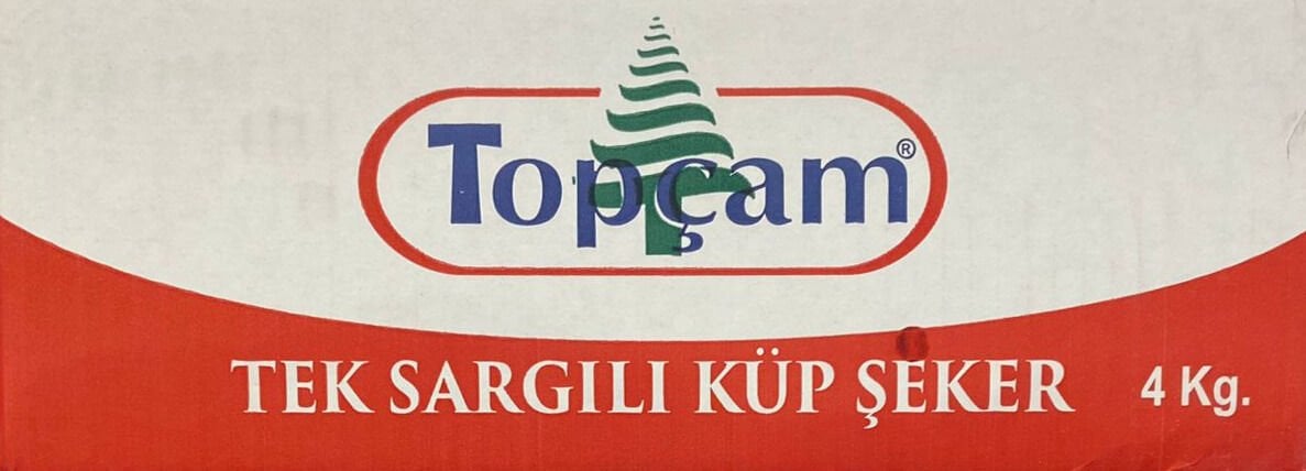 Topçam Küp Şeker Tekli Sargılı 4 Kg