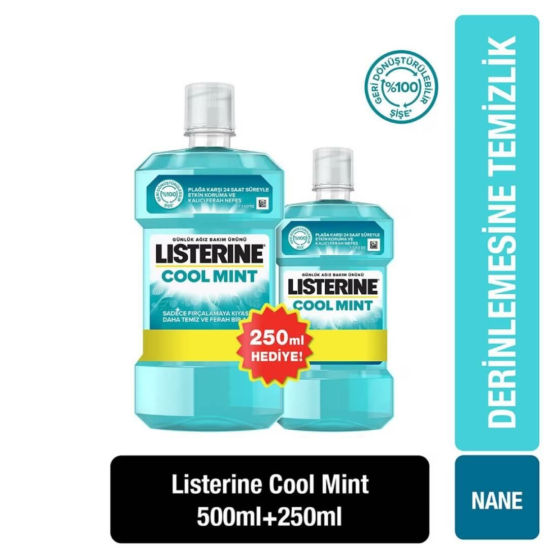 Listerine Hdy Cool Mint 500 Ml+250 Ml