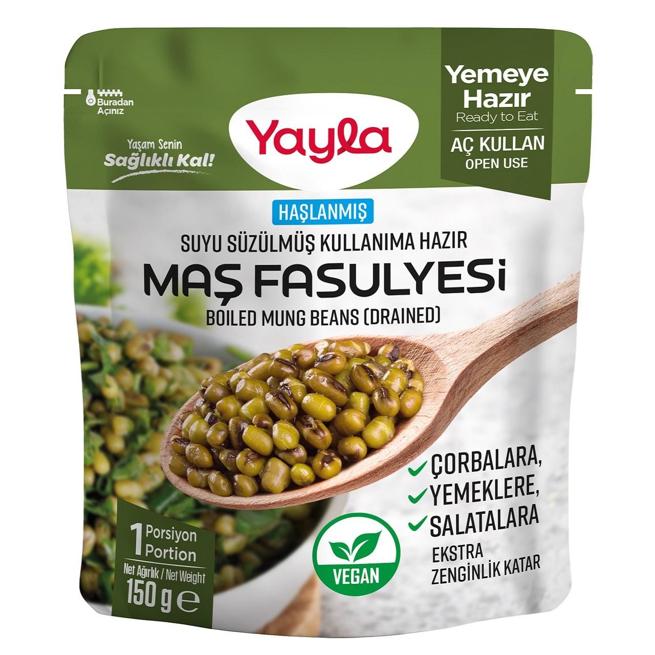 Yayla Maş Fasülyesi Suyu Süzülmüş 150 Gr