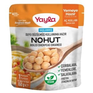 Yayla Nohut Haşlanmış Suyu Süzülmüş 150 Gr