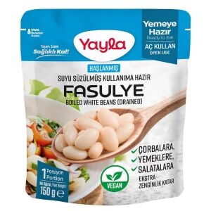 Yayla Haşlanmış Fasulye Suyu Süzülmüş 150 Gr