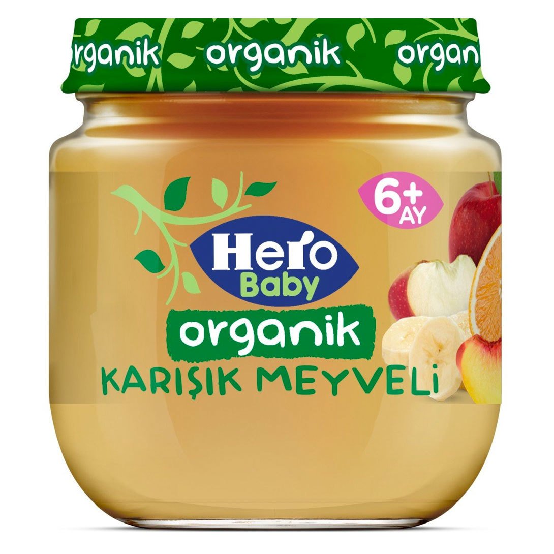Hero Baby Organik Karışık Meyveli 120 gr