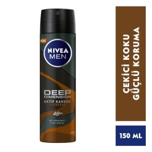 Nivea Deodorant Deep Dimension Erkek Espresso 150 ml
