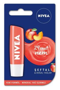 Nivea Lips Fruity Shine Şeftali Lipstick 4,8 Gr Dudak Bakım Kremi