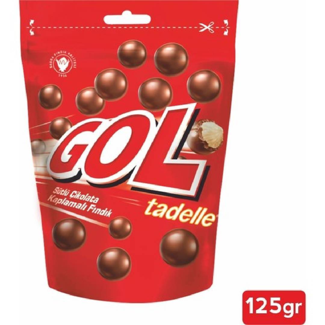 Tadelle Gol Sütlü Çikolata Kaplı Fındık Draje 125 Gr