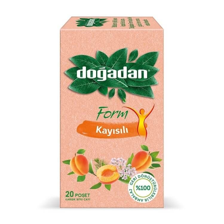 Doğadan Kayısılı Form Çayı  20'li 36 gr Yeni