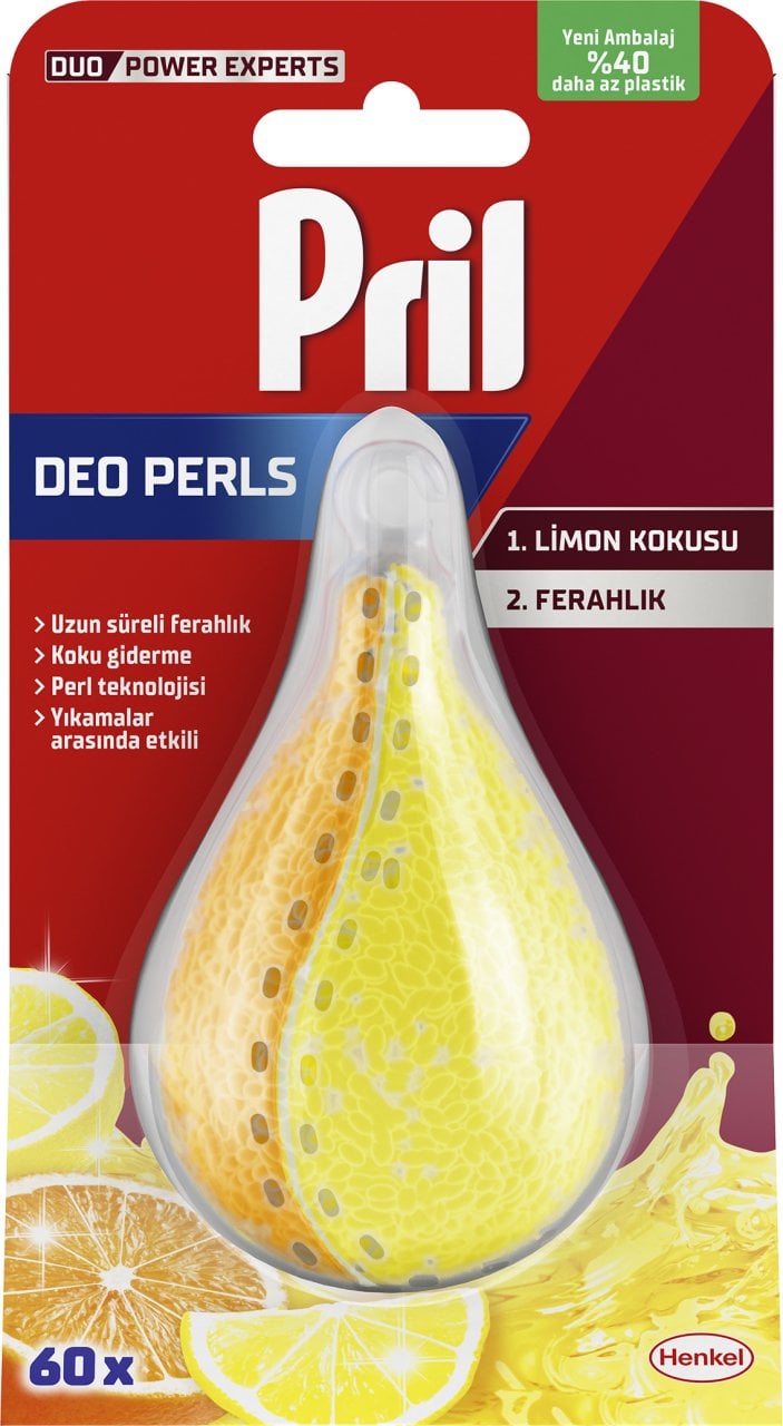 Pril Deo Duo-Perls Bulaşık Makinesi Kokusu Limon & Portakal