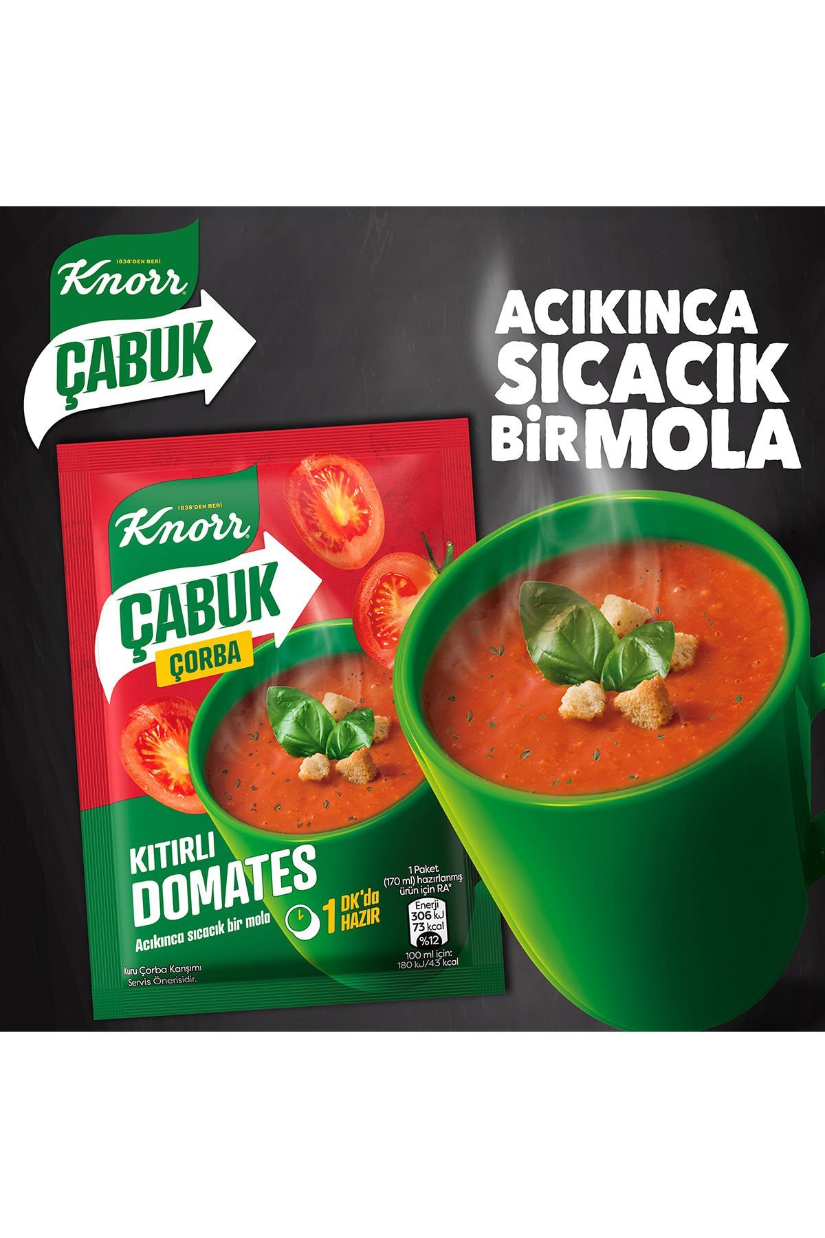 Knorr Çabuk Çorba Kıtırlı Domates 22 Gr 6759