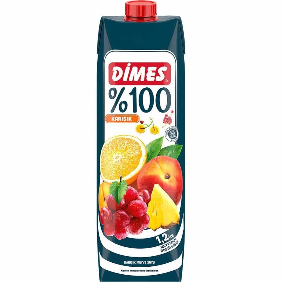 Dimes %100 Karışık Meyve Suyu 1 lt