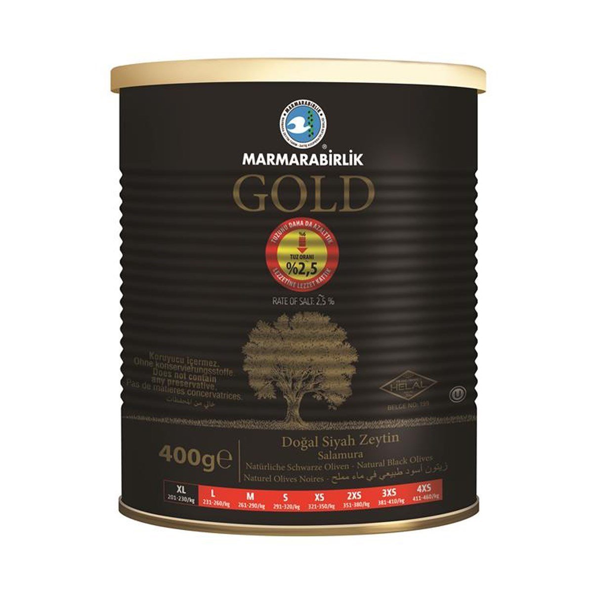 Marmarabirlik Gold %2,5 Tuzlu 400 Gr