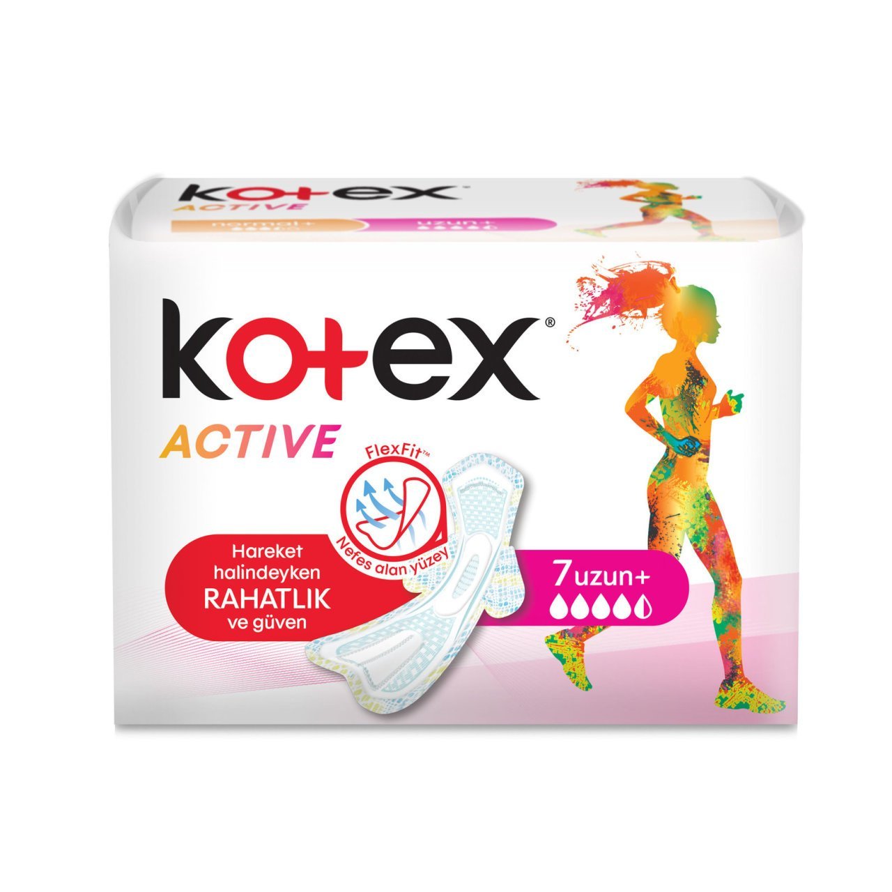 Kotex Active Tekli Uzun 7'li