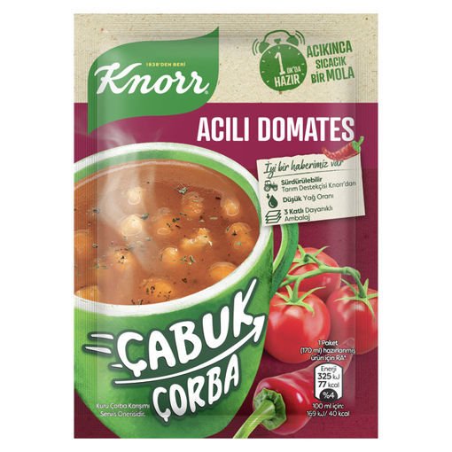 Knorr Çabuk Çorba Acılı Domates 22 Gr