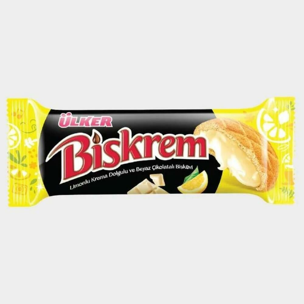 Ülker Biskrem Limonlu Beyaz Çikoltalı 94,5 Gr