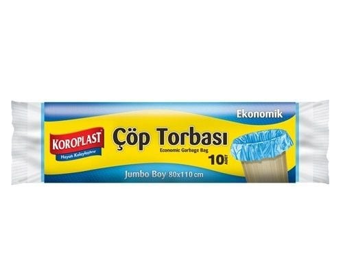 Koroplast Çöp Poşeti Ekonomik Jumbo 80-110 Cm 10'lu