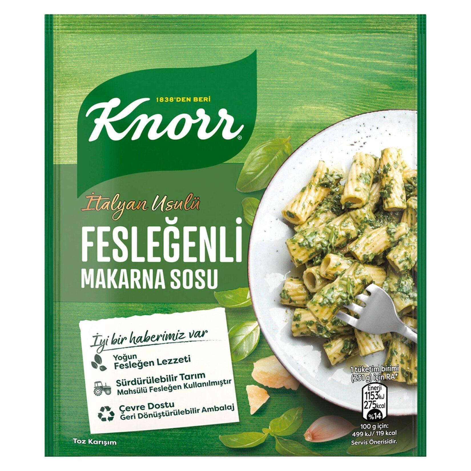 Knorr Makarna Sosu Fesleğenli 50 Gr