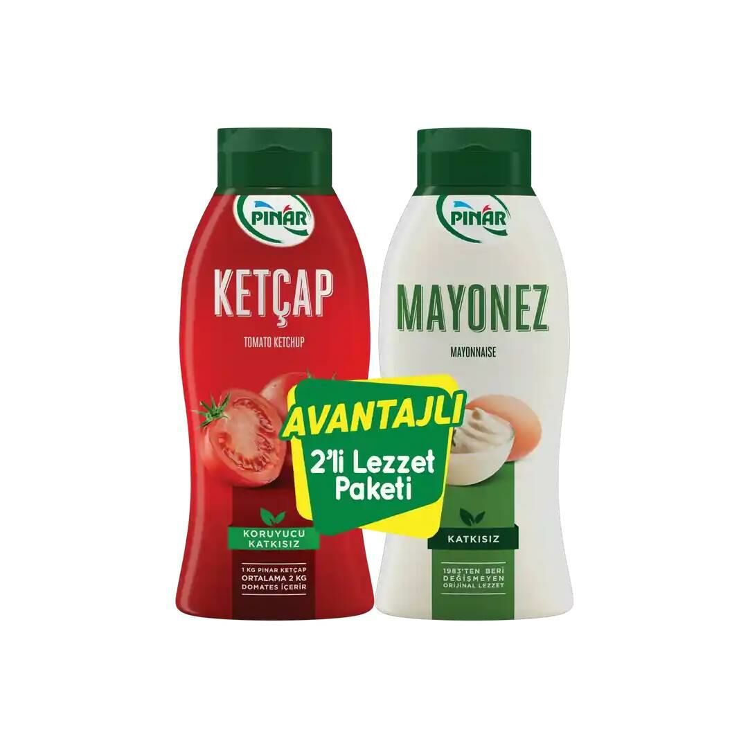 Pınar Ketçap 600 Gr & Mayonez 500 Gr