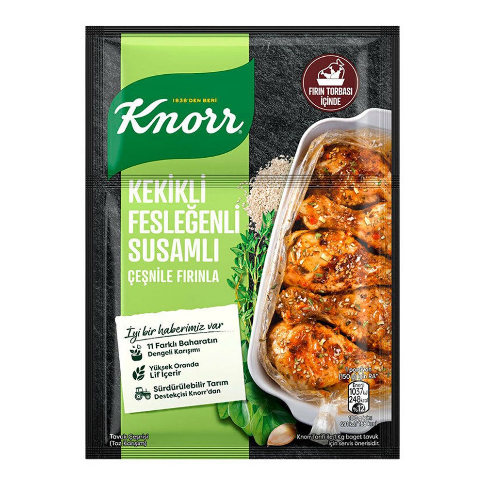 Knorr Tavuk Çeşni Kekik-Fesleğen-Susam 29 Gr