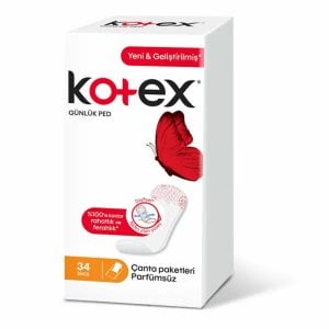 Kotex Günlük Ped 34'lü İnce Parfümsüz