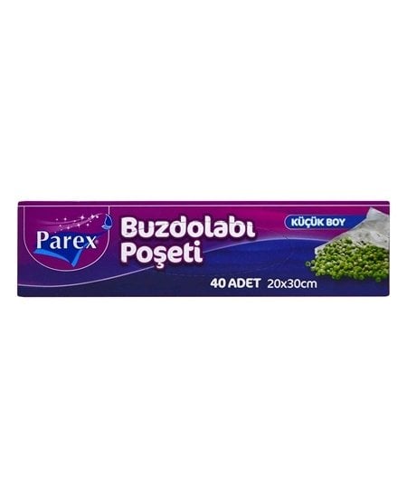 Parex Buzdolabı Poşeti Küçük 40'lı (20X30)