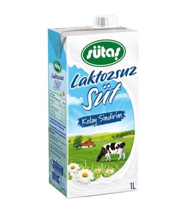 Sütaş Süt Laktozsuz 1 Lt