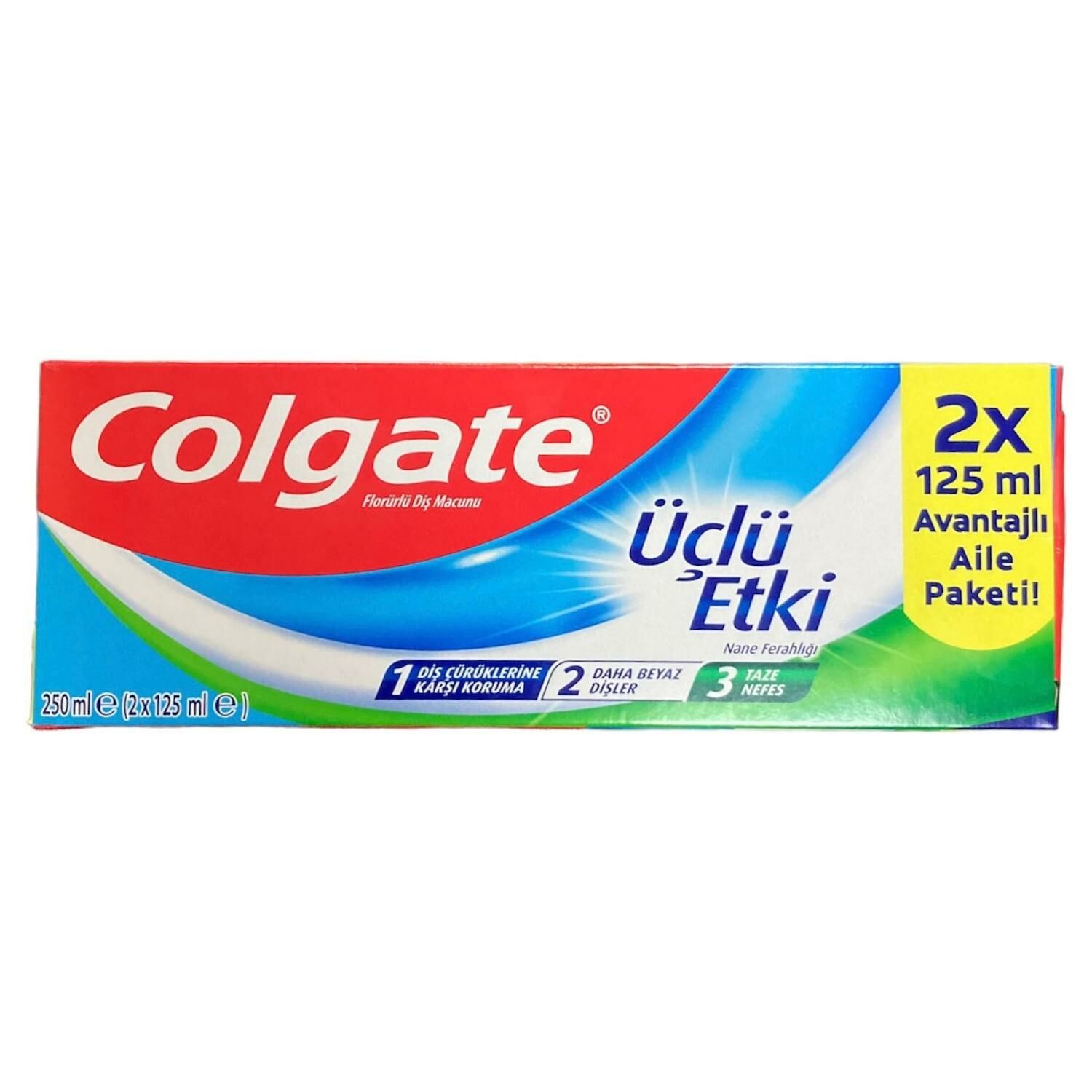 Colgate Üçlü Etki Diş Macunu 2X125 ml