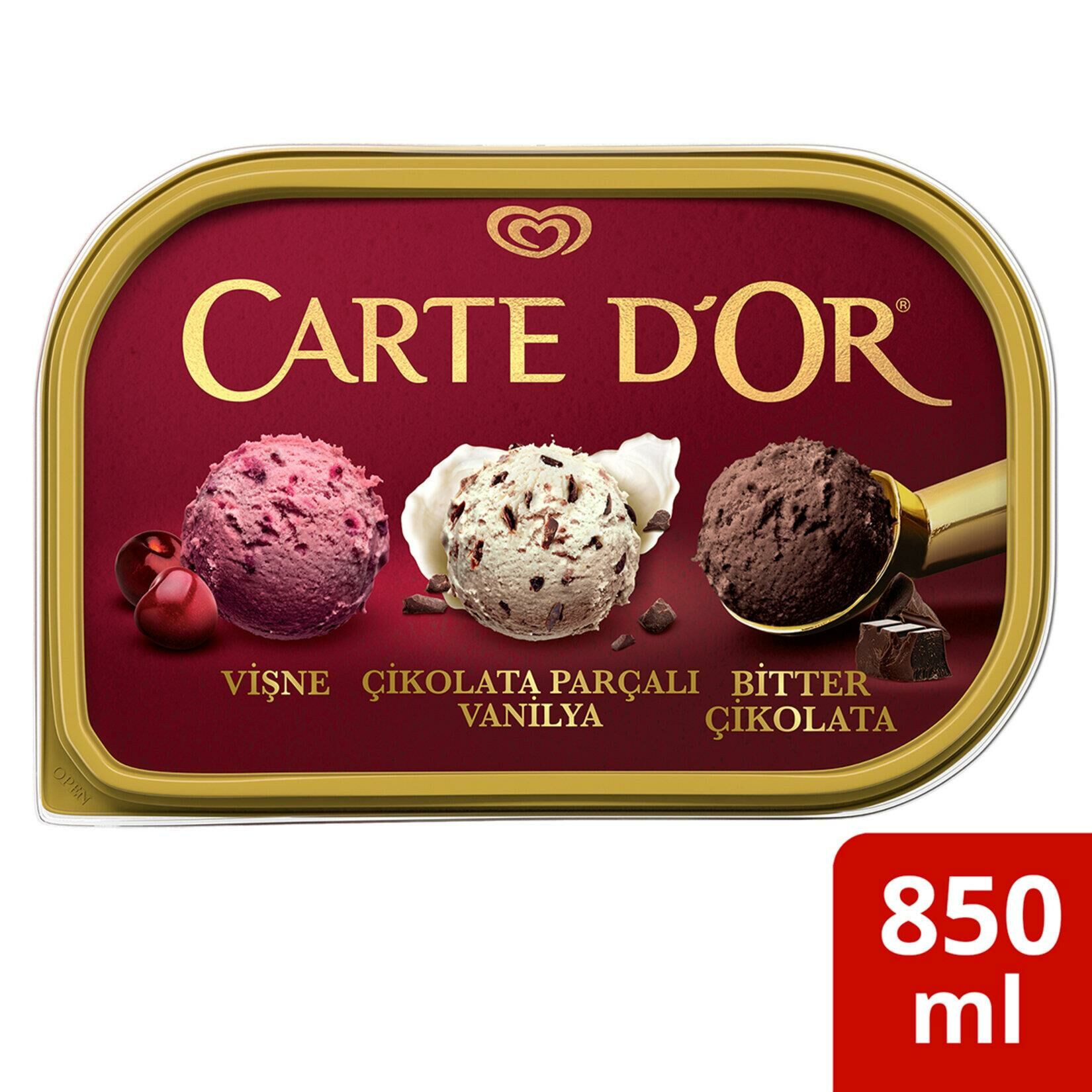 Algida Carte Dor Selection Vişneli Çikolata Parçacıklı Bitterli 850 Ml