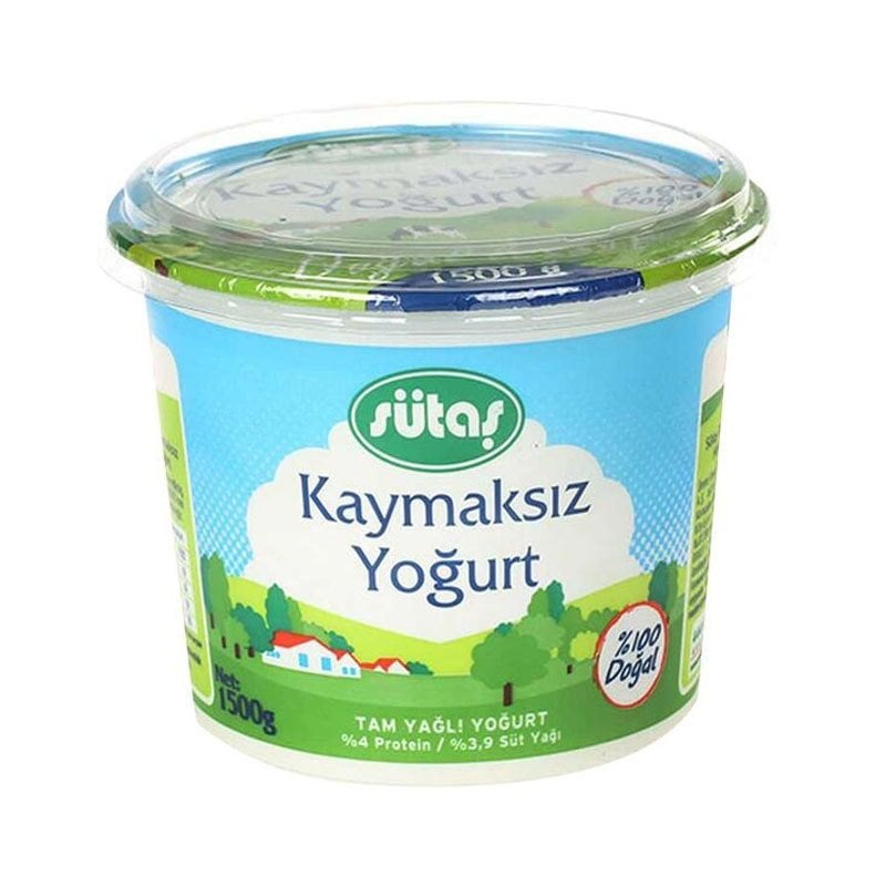 Sütaş Kaymaksız Yoğurt 1500 Gr