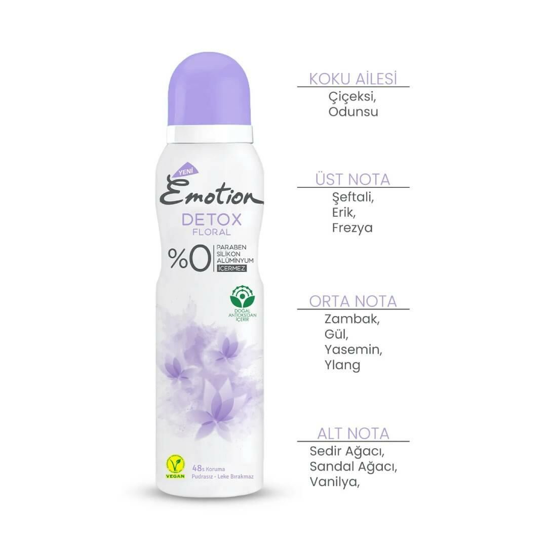 Emotion Deodorant Detox Floral 150 ml