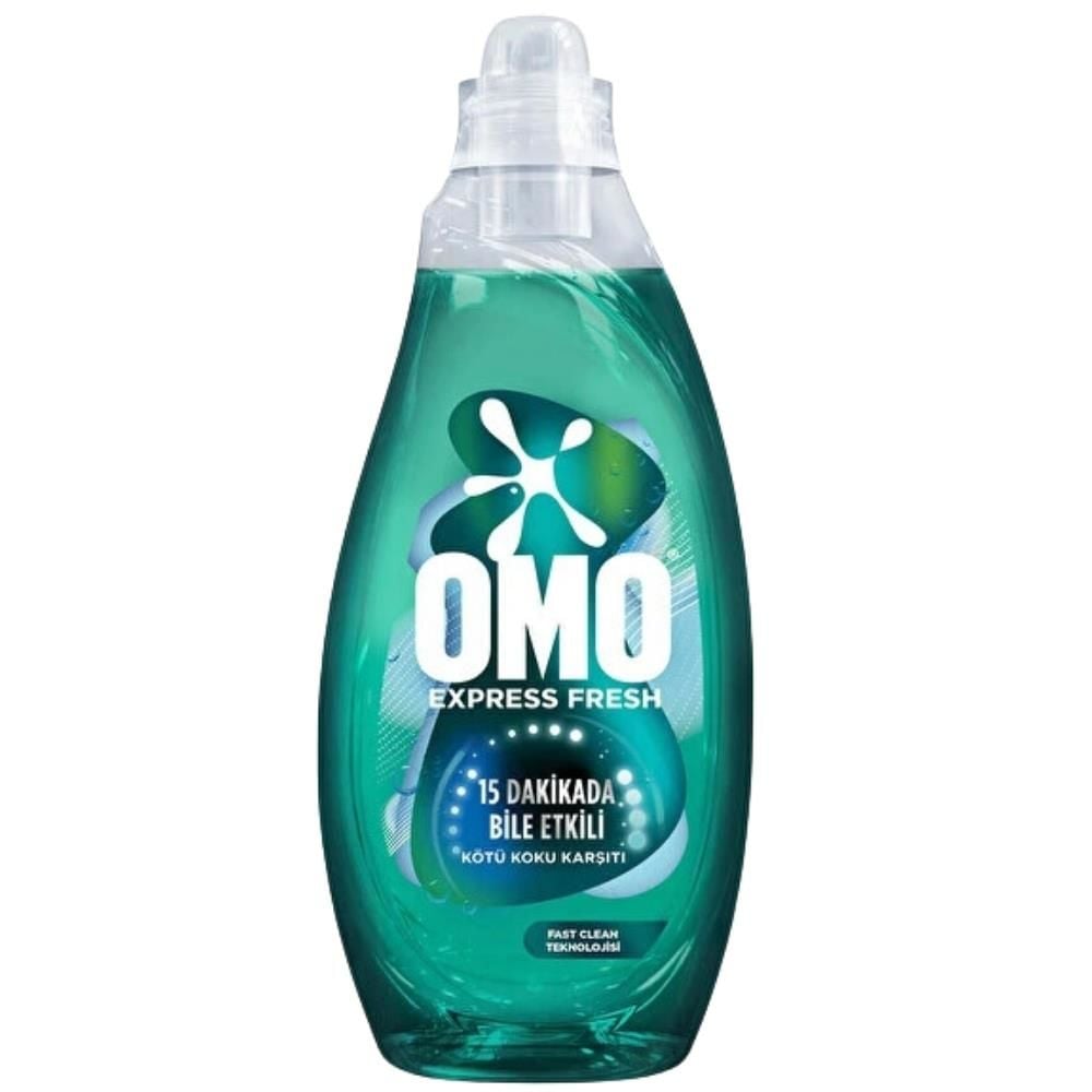 Omo Express Fresh Kötü Koku Karşıtı Beyaz ve Renkliler Sıvı Çamaşır Deterjanı 1480 Ml