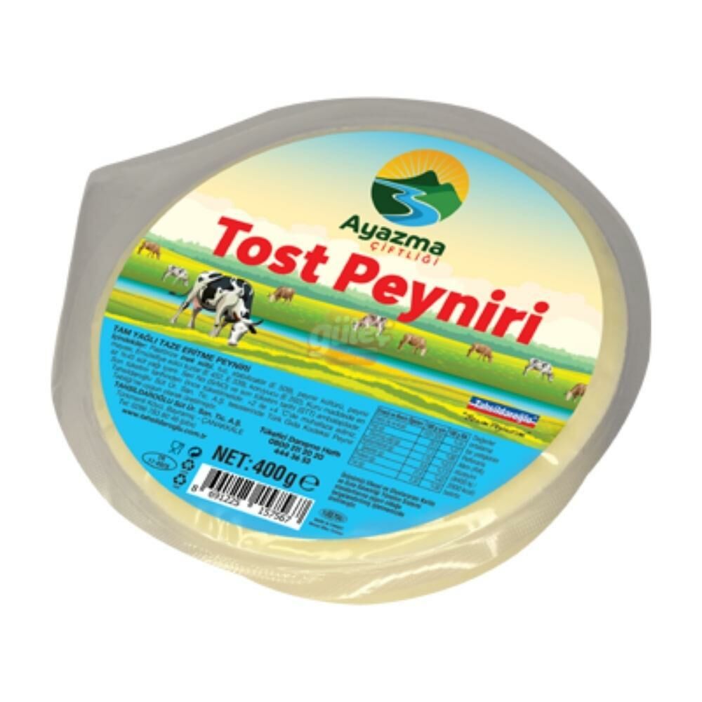 Tahsildaroğlu Ayazma Çiftliği Tost Peyniri 400 G