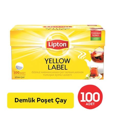 Lipton Yellow Label Tea Demlik 100'lü  Poşet 320 gr