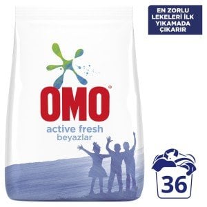 Omo Toz Çamaşır Deterjanı Active Fresh Beyazlar İçin 5,5 Kg 36 Yıkama