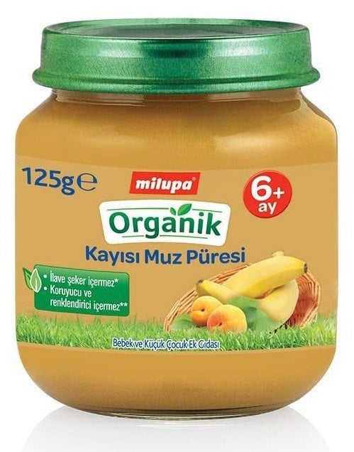 Milupa Organik Kayısı-Muz 125 gr