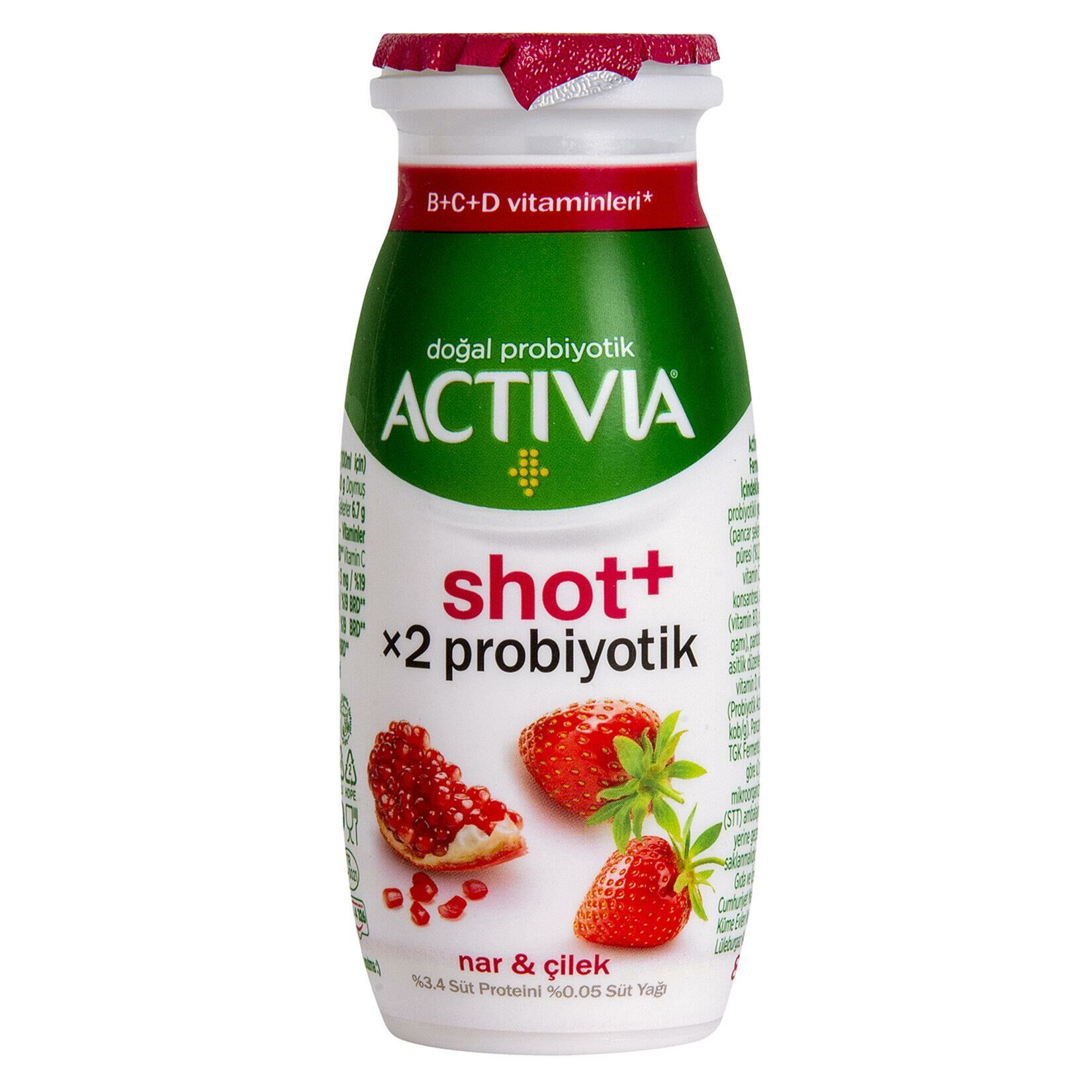 Danone Activia Shot Nar & Çilek 80 Ml