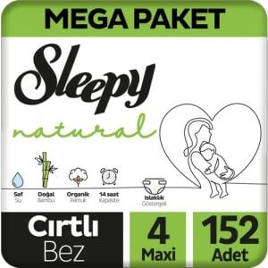 Sleepy Natural Mega Fırsat Maxi 152'Li 7-14KG