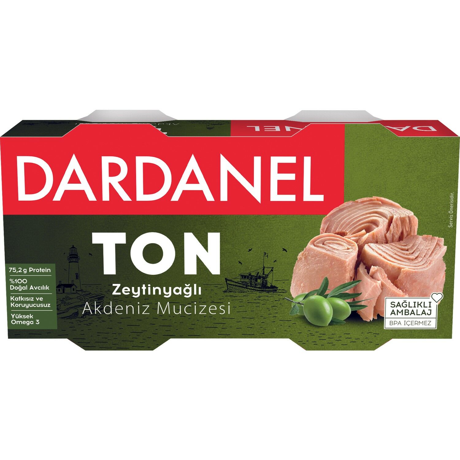 Dardanel Doğal Zeytin Yağlı 2*140 Gr