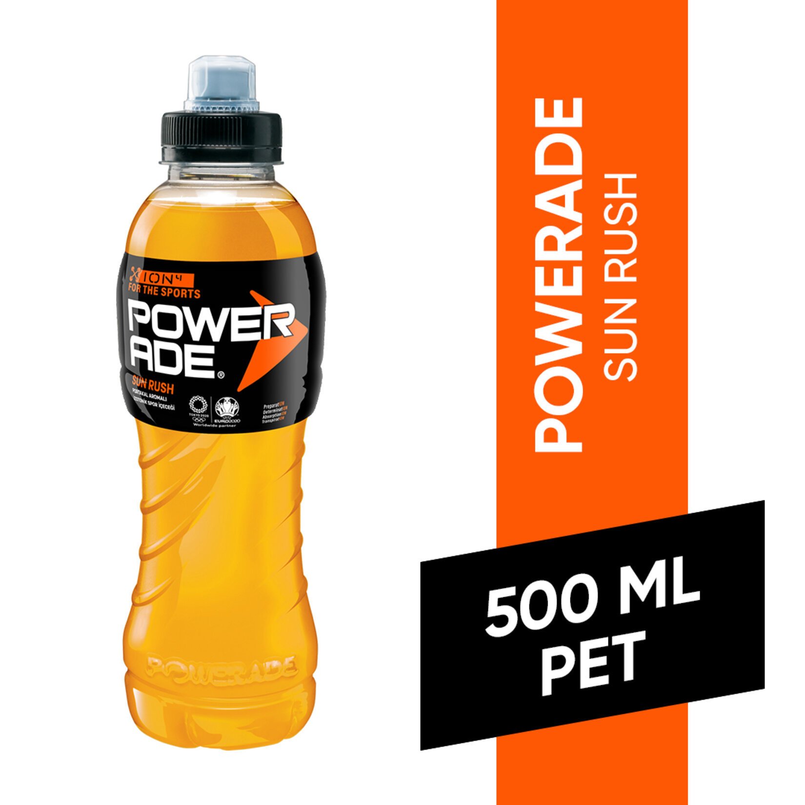 Powerade Sun Rush Portakal Aromalı Spor İçeceği 500 ml