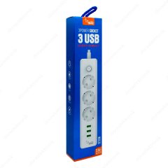 Mate SE-330 USB Girişli Üçlü Priz