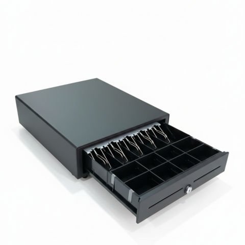 Metal Para Çekmecesi - 5 Kağıt Para 8 Bozuk Para Gözlü - Kilit Mekanizmalı